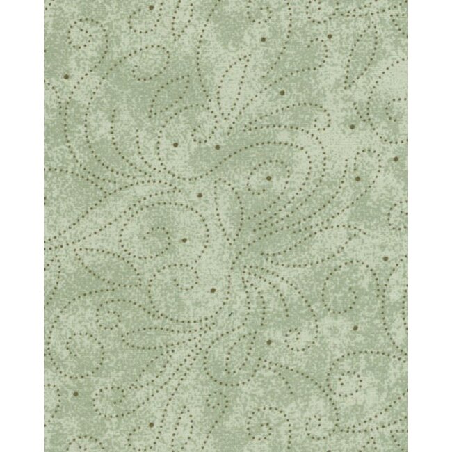Wide Back, Scrolls, Sage, $0.30/cm or $30/m