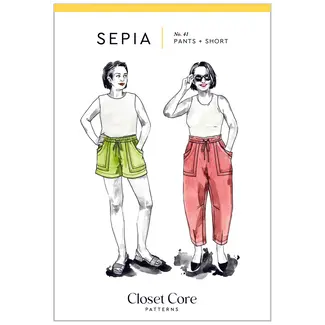 Closet Core Patterns Sepia Pants and Shorts Pattern 0-20