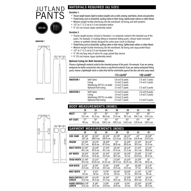 Jutland Pants Pattern