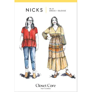 Closet Core Patterns Nicks Dress & Blouse Pattern 0-20