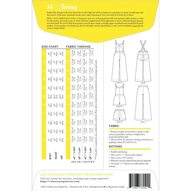 Jenny Overall Pattern 0-20