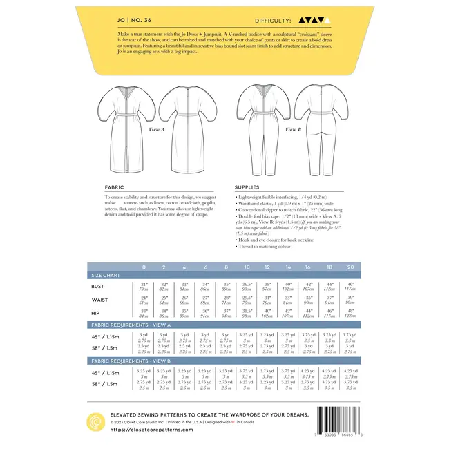 Jo Dress and Jumpsuit 0-20