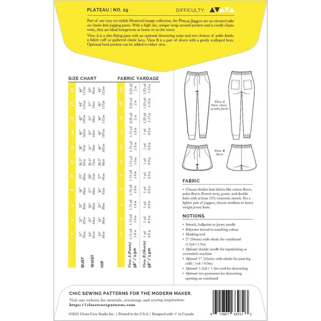 Plateau Joggers Pattern 0-20