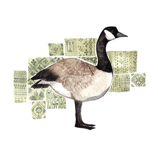 Sarah Duggan Creative Works Goose & Sand, Greeting Card