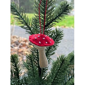 Genius Premium Craft Red Mushroom Ornament Sewing Kit