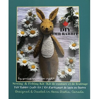 Genius Premium Craft Mr. Rabbit Sewing and Felting Kit