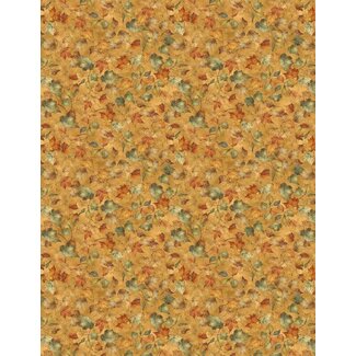 Wilmington Prints Glorious Fall, Leaves, Orange, $0.24/cm or $24/m