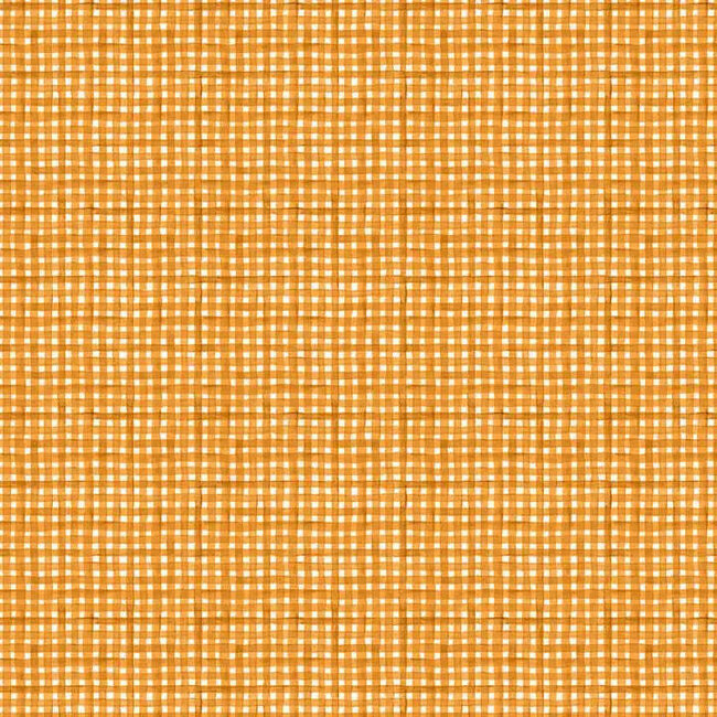 Glorious Fall, Gingham, Orange, $0.24/cm or $24/m