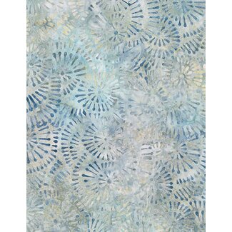 Wilmington Prints Del Mar, Pins and Needles, Blue and Tan, $0.26/cm or $26/m