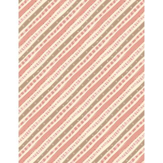 Wilmington Prints Rainbow Dreams, Diagonal Stripes, Pink, $0.24/cm or $24/m
