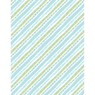 Wilmington Prints Rainbow Dreams, Diagonal Stripes Blue, $0.24/cm or $24/m