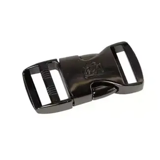 By Annie 1" Side Release Buckle - BLACK METAL