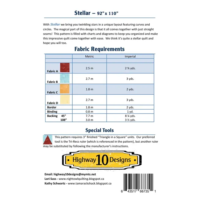 Stellar Quilt Pattern
