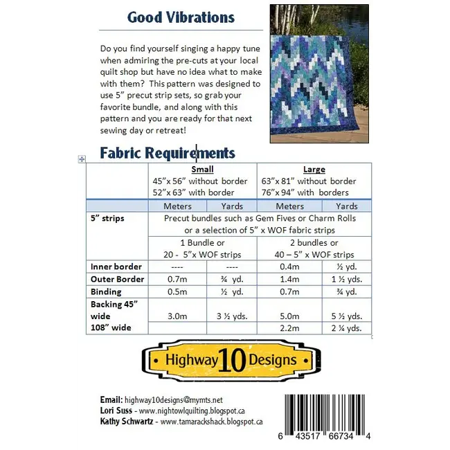 Good Vibrations Quilt Pattern