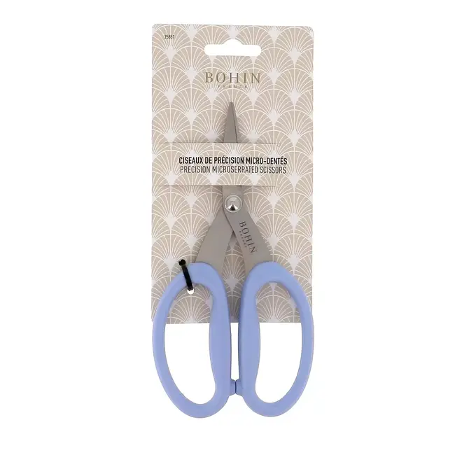 Micro-Serrated Scissors - Periwinkle BLUE - 6.75"