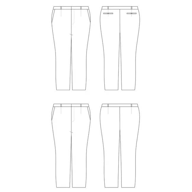 Meriam Trousers Pattern, sizes 12-32