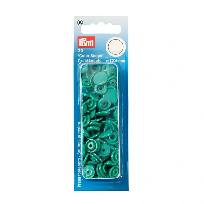 Color Snaps 12.4 mm Green 30pc