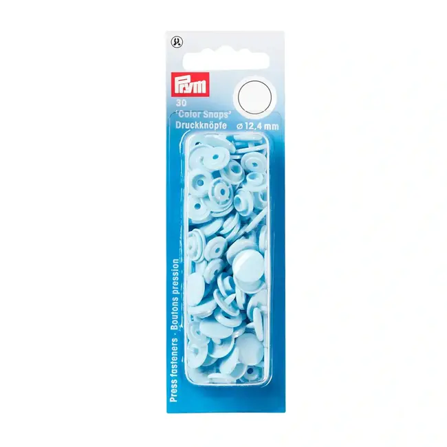 Color Snaps 12.4 mm Light Blue 30pc