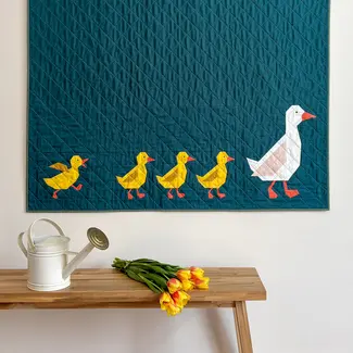 Apples & Beavers Duck March Table Runner & Quilt Pattern