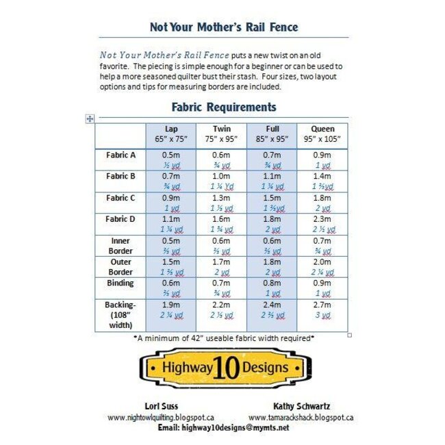 Not Your Mother's Rail Fence Quilt Pattern