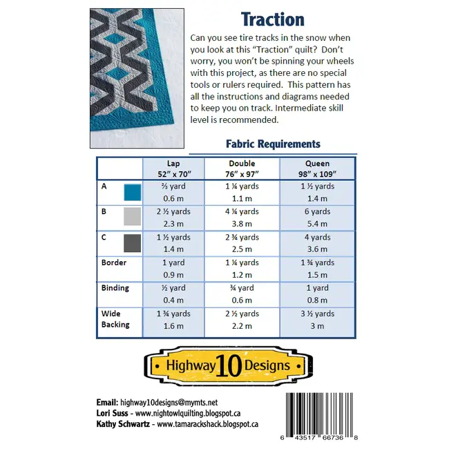 Traction Quilt Pattern
