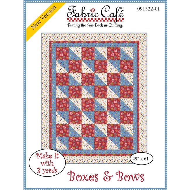 Boxes & Bows - 3 yard quilt pattern