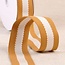 Strapping, Ecru and Mustard, 4cm wide, per metre