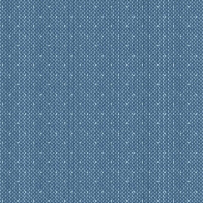 Tilda Basics, Creating Memories, Woven Tinydot, Blue, $0.24/cm or $24/m