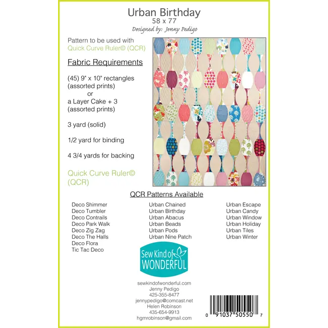 Urban Birthday Quilt Pattern