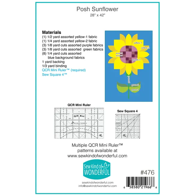 Posh Sunflower Quilt Pattern