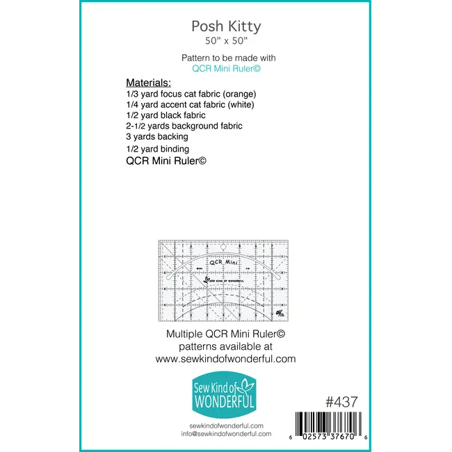 Posh Kitty Quilt Pattern