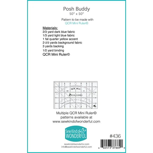 Posh Buddy Quilt Pattern
