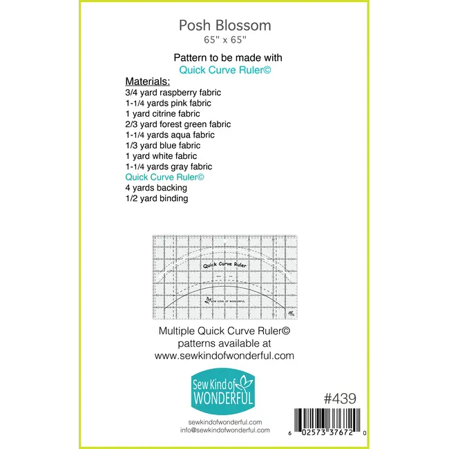 Posh Blossom Quilt Pattern