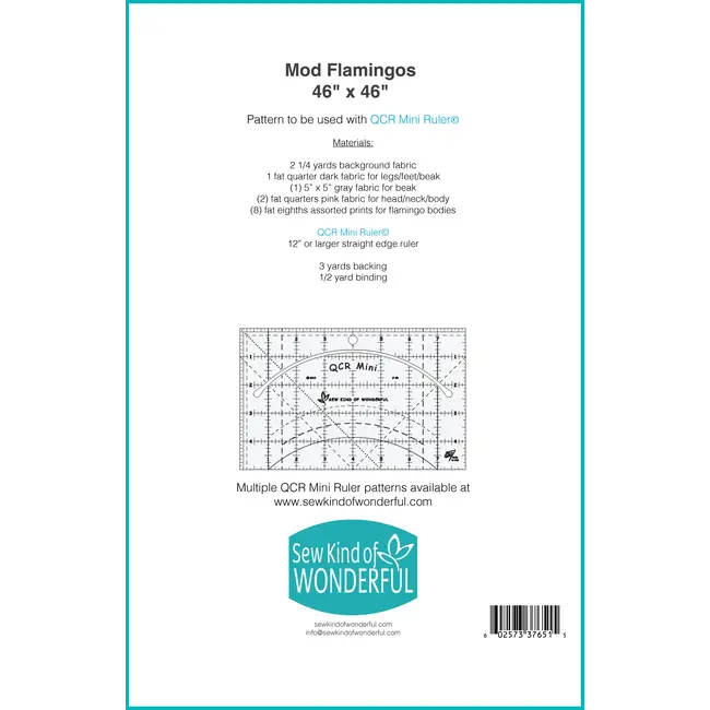 Mod Flamingo Quilt Pattern