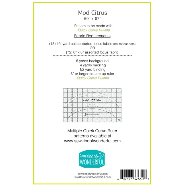 Mod Citrus Quilt Pattern