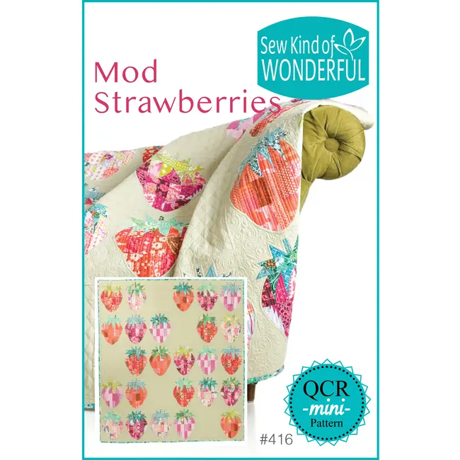 Mod Strawberries Quilt Pattern