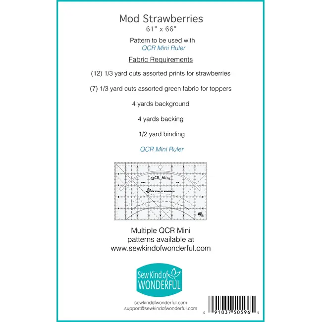 Mod Strawberries Quilt Pattern
