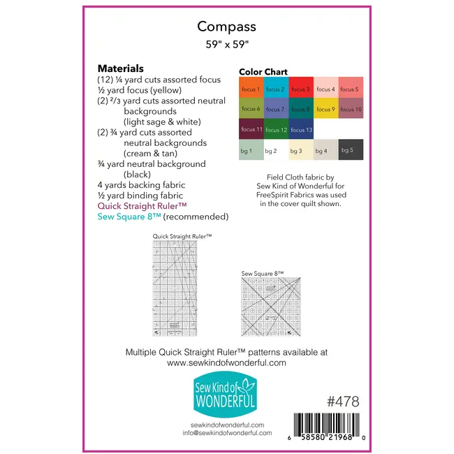 Compass Quilt Pattern
