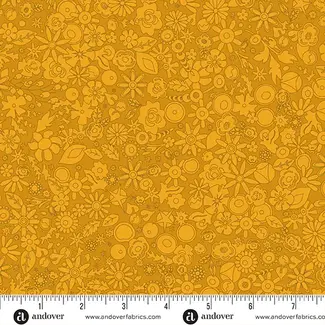 Andover Fabrics Sun Print 2024, Woodland, Golden, $0.20/cm or $20/m