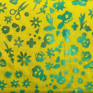 Andover Fabrics Stitched Floral, Lichen, $0.20/cm or $20/m