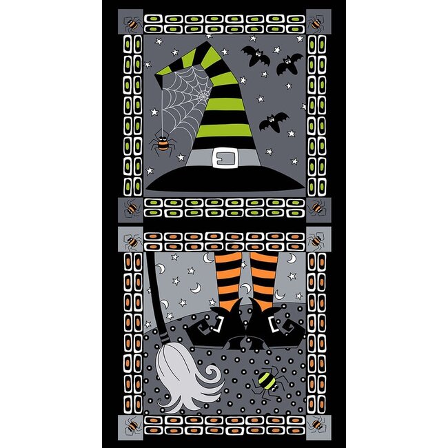 Hocus Pocus Witch Panel, Cauldron, per panel (59cm)