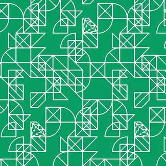 Andover Fabrics Century Prints, Dear Diary Pony Boy, Emerald, $0.20/cm or $20/m