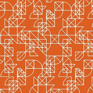 Andover Fabrics Century Prints, Dear Diary Pony Boy, Paprika, $0.20/cm or $20/m