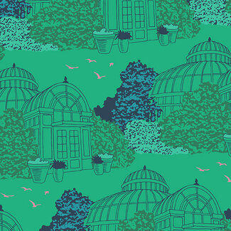 Andover Fabrics Flora and Fauna, Conservatory, Grass, $0.20/cm or $20/m