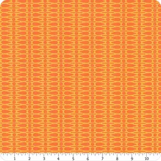 Andover Fabrics Wildflowers, Geometric, Mango, $0.20/cm or $20/m