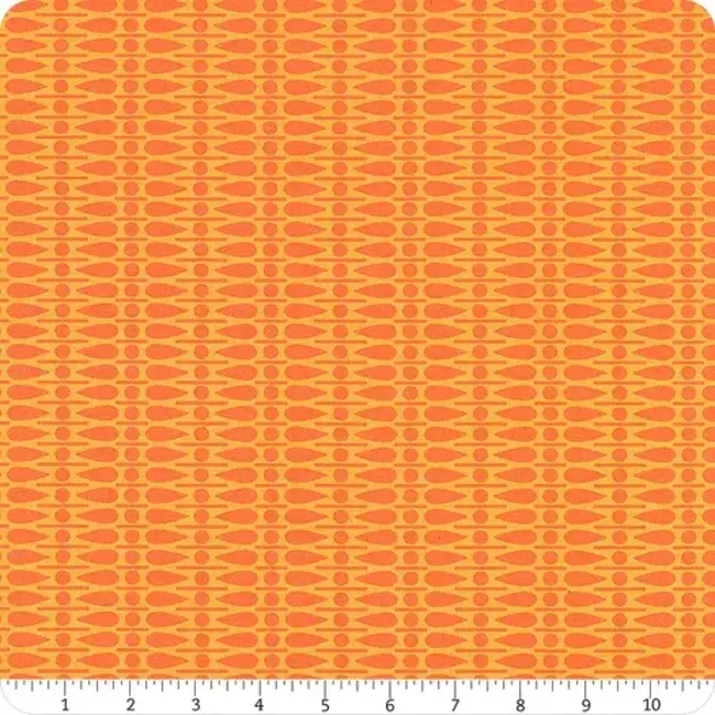 Wildflowers, Geometric, Mango, $0.20/cm or $20/m