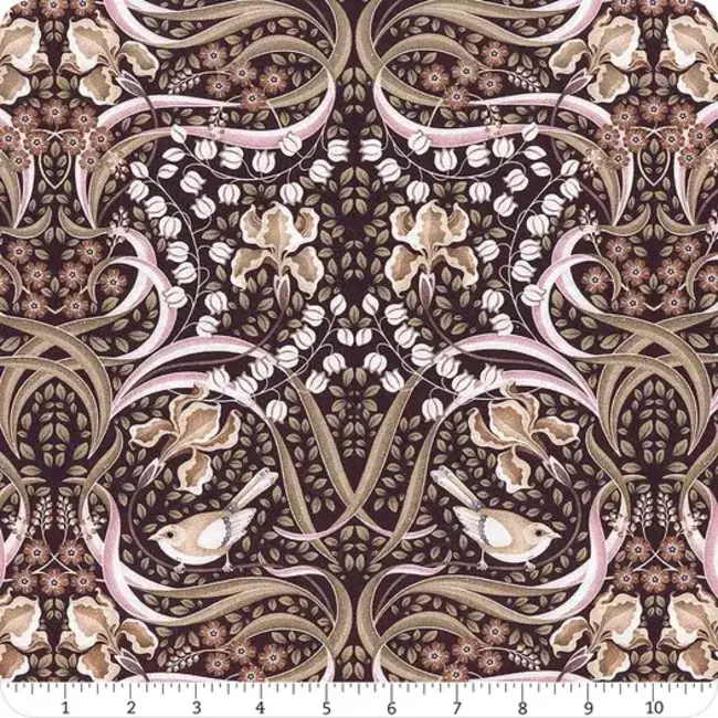 Feathers and Flora, Earth, $0.20/cm or $20/m