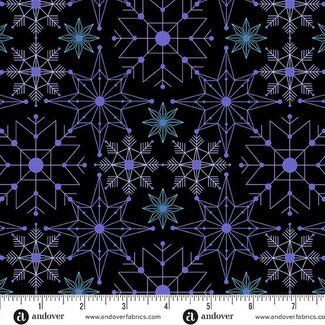 Andover Fabrics Century Prints, Deco, Frost, Crystalize, I, $0.20/cm or $20/m