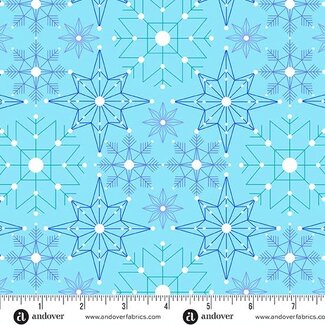 Andover Fabrics Century Prints, Deco, Frost, Crystalize, A2, $0.20/cm or $20/m