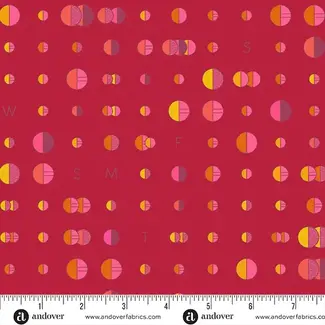 Andover Fabrics Soliloquy, Data, Brick, $0.20/cm or $20/m